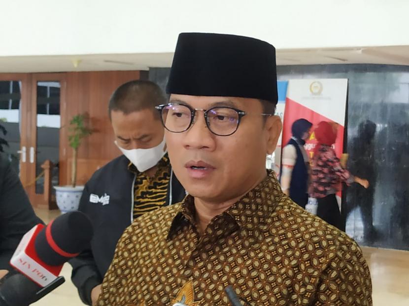 Wakil Ketua MPR sekaligus Wakil Ketua Umum DPP PAN, Yandri Susanto di Kompleks Parlemen Senayan, Jakarta Pusat, Jumat (25/2/2022). 