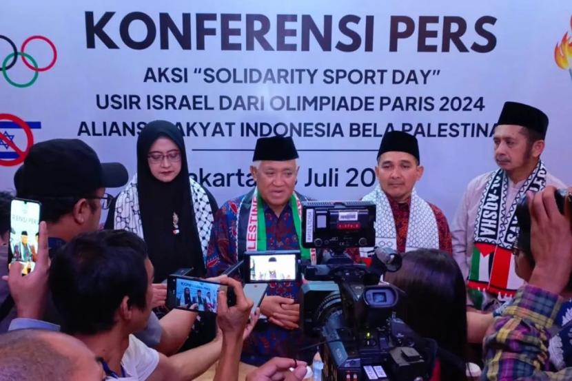 Ketua Komite Pengarah Aliansi Rakyat Indonesia Bela Palestina (ARI-BP) Prof Din Syamsuddin.