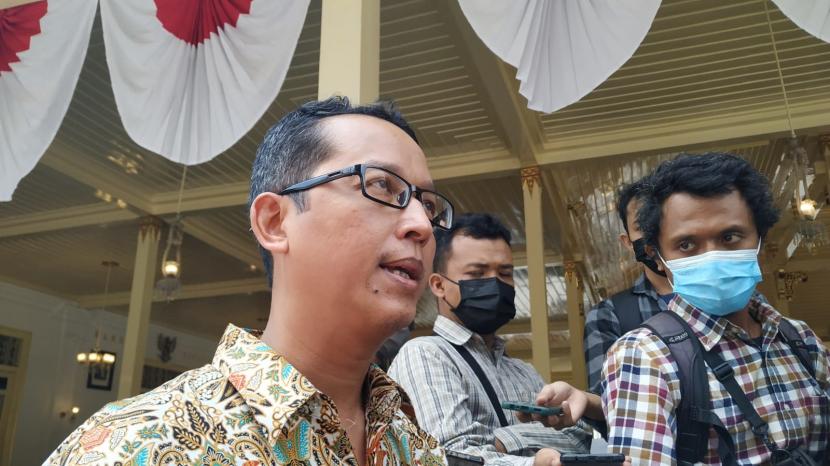 Ketua KPU DIY, Hamdan Kurniawan di kompleks Kepatihan, Yogyakarta.