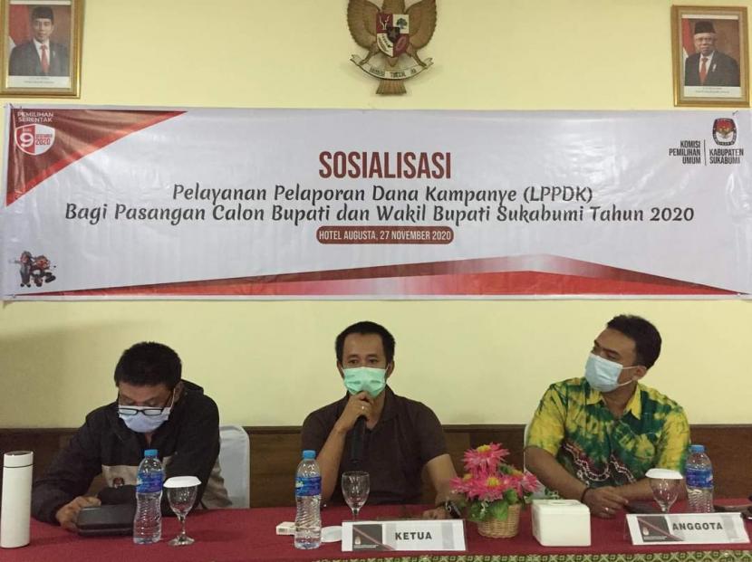 Ketua KPU Kabupaten Sukabumi Ferry Gustaman dalam sebuah kegiatan KPU