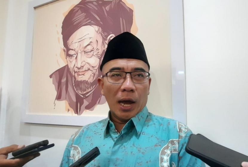 Ketua KPU RI Hasyim Asy'ari. Hasyim diadukan ke Dewan Kehormatan Penyelenggaran Pemilu (DKPP) atas komentarnya terkait prediksi putusan MK soal sistem proporsional pemilu. (ilustrasi)