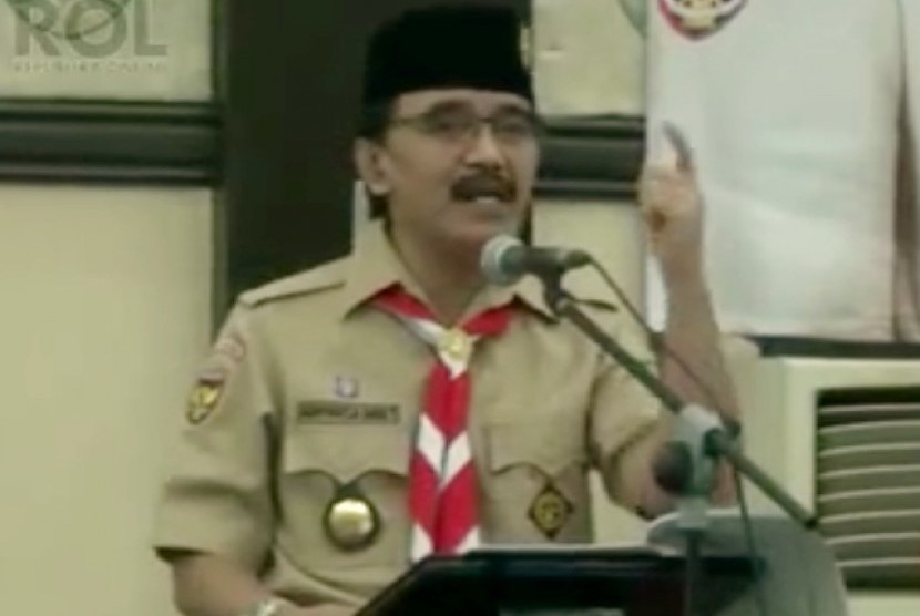 Chairman of Indonesian Scout Movement Adhyaksa Dault