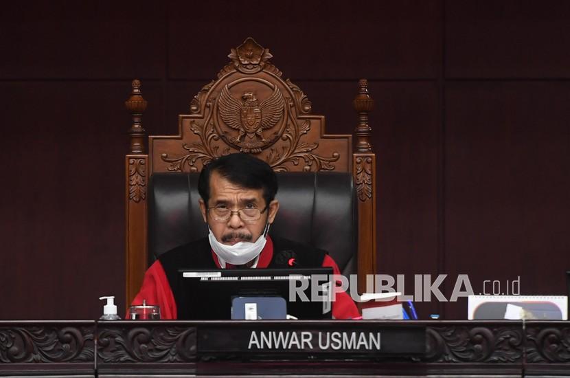 Ketua Majelis Hakim Mahkamah Konstitusi (MK) Anwar Usman 