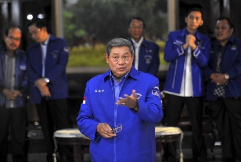 Ketua Majelis Tinggi Partai Demokrat Susilo Bambang Yudhoyono .