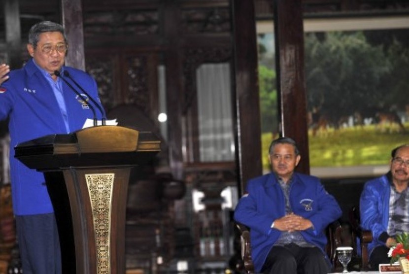 Ketua Majelis Tinggi Partai Demokrat Susilo Bambang Yudhoyono .