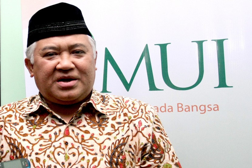 Ketua Majelis Ulama Indonesia (MUI) Din Syamsuddin.