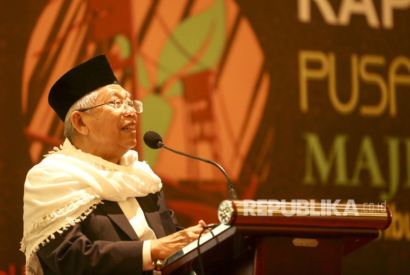 Ketua Majelis Ulama Indonesia (MUI) KH Ma'ruf Amin.