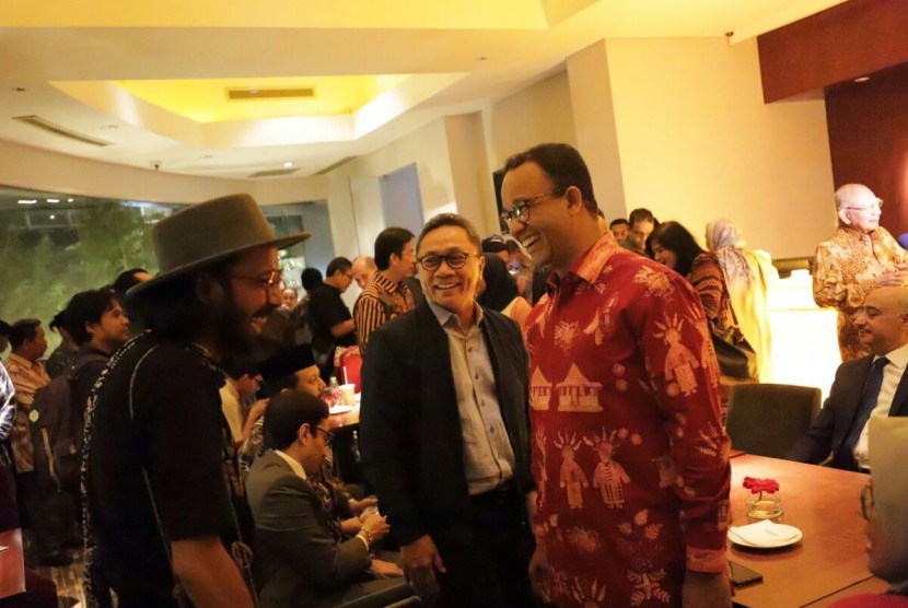 Ketua MPR menghadiri Gala Premiere Moonrise Over Egypt di Epicentrum XXI, Jumat (16/3).