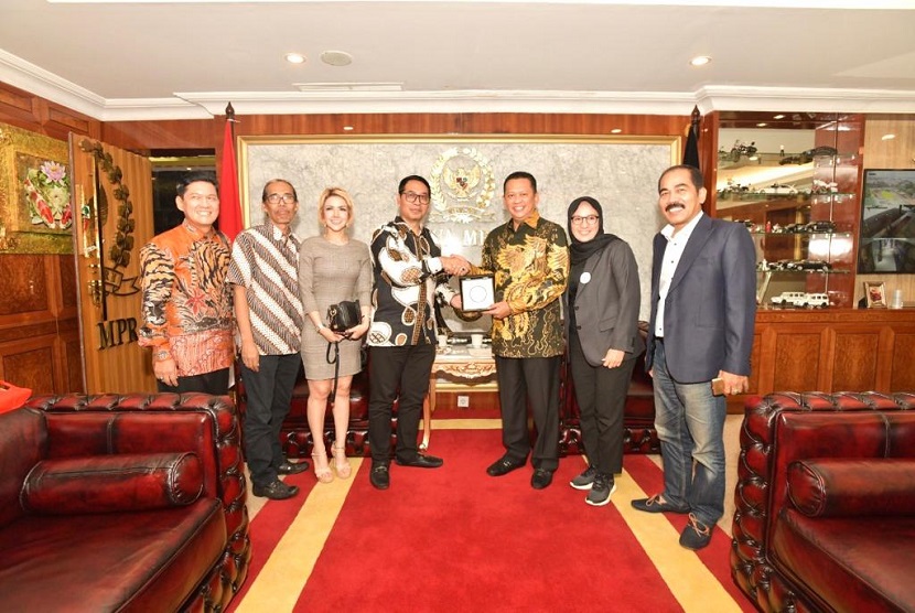Ketua MPR RI Bambang Soesatyo bertemu dengan perwakilan Yayasan Pusat Perfilman H Usmar Ismail(MPR RI)