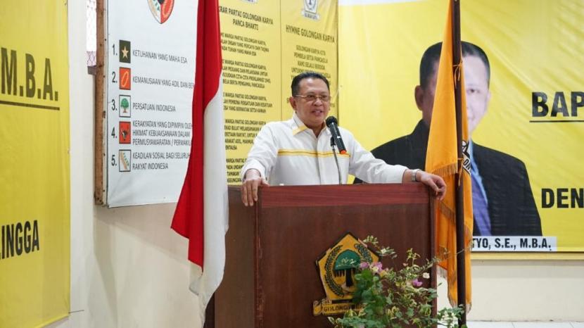 Ketua MPR RI Bambang Soesatyo mengapresiasi berbagai capaian kinerja Pemerintah Kabupaten Purbalingga dibawah kepemimpinan Bupati Dyah Hayuning Pratiwi. 