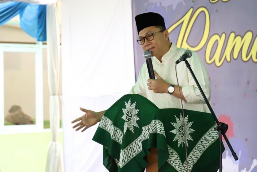 Ketua MPR RI Zulkifli Hasan di Muhammadiyah Islamic Center Cianjur, Senin (28/5)..