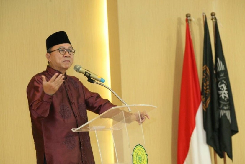 Ketua MPR RI, Zulkifli Hasan, menghadiri Penutupan Pengkajian Ramadhan 1438 yang diselenggarakan Pimpinan Pusat Muhammadiyah di Fakultas Kedokteran Universitas Muhammadiyah, Jakarta, Rabu (7/6). 