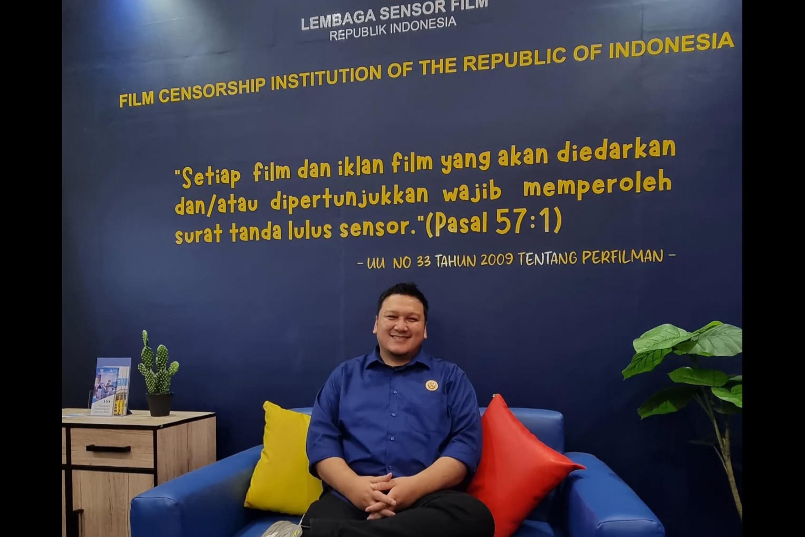 Ketua Panitia Anugerah LSF 2025 Gustav Aulia. Anugerah LSF 2025 mengusung tema Suar Ragam Layar untuk Indonesia.