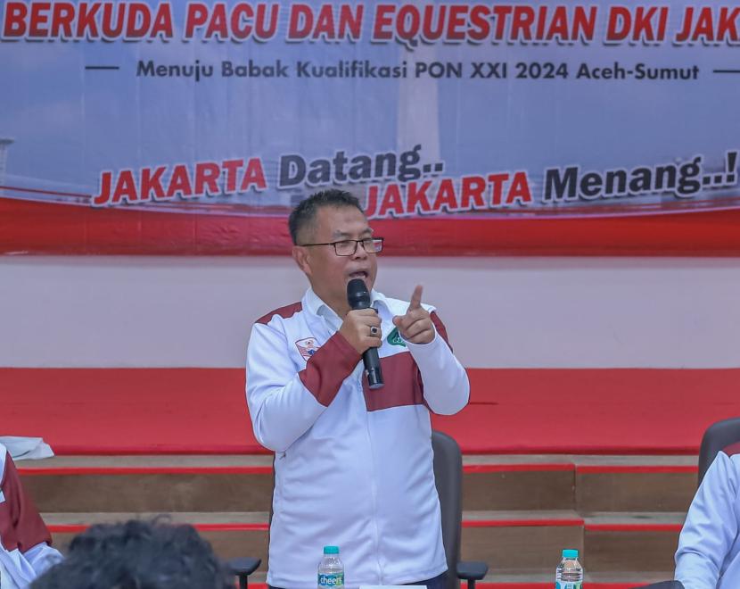 Ketua Panitia Jalan Sehat sekaligus Sekum KONI DKI Jakarta, Aminullah.