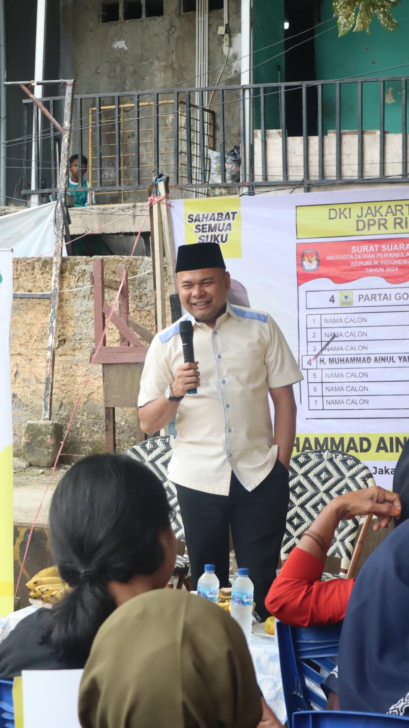 Ketua pimpinan wilayah GP Ansor DKI Jakarta Muhamad Ainul Yakin.
