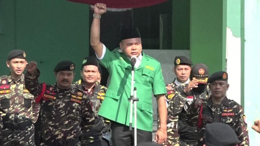 Ketua pimpinan wilayah GP Ansor DKI Jakarta Muhammad Ainul Yakin alhafidz 