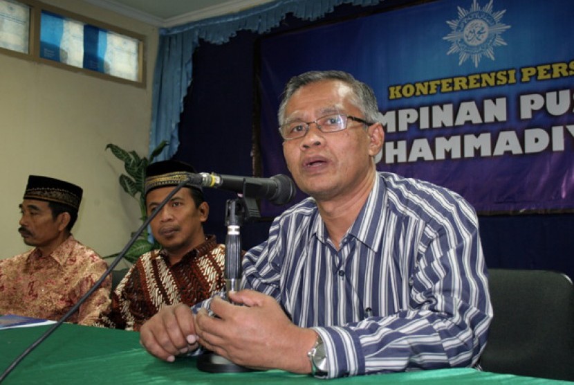 Ketua PP Muhammadiyah, Haedar Nashir (kanan)