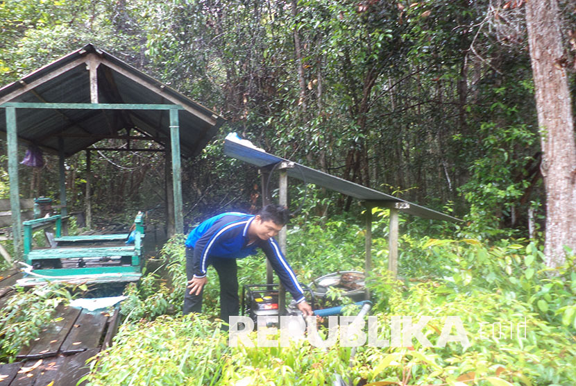 Laboratorium Alam Hutan Gambut, di Desa Kireng Bangkirai, Kecamatan Sabangau, Palangkaraya, Provinsi Kalimantan Tengah. Selasa(2/3)