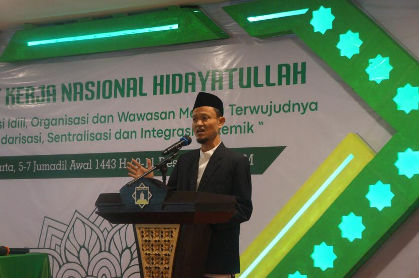 Ketua Umum Dewan Pengurus Pusat (DPP) Hidayatullah  KH Dr Nashirul Haq  Lc MA membuka Rakernas  2021 di Kantor Pusat Dakwah Hidayatullah, Jakarta Timur, Kamis (9/12).