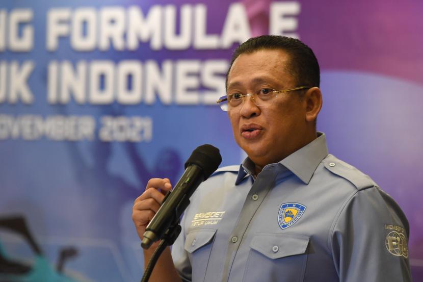Ketua MPR RI yang juga Ketua Ikatan Motor Indonesia Bambang Soesatyo.