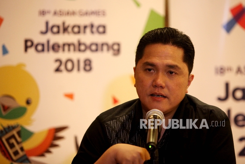 Ketua Umum Indonesia Asian Games Organizing Committee (INASGOC) Erick Thohir.