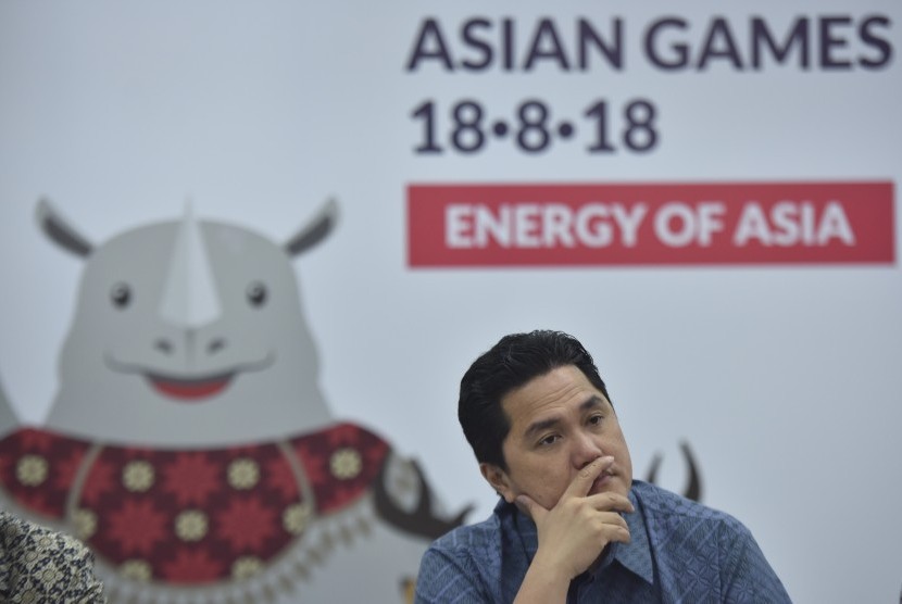 Ketua Panitia Penyelenggaraan Asian Games 2018 (Inasgoc) Erick Thohir.