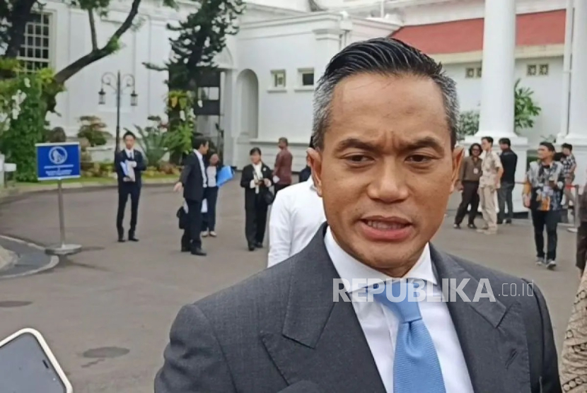 Ketua Umum Kadin Indonesia Anindya Novyan Bakrie di Istana Kepresidenan Jakarta.