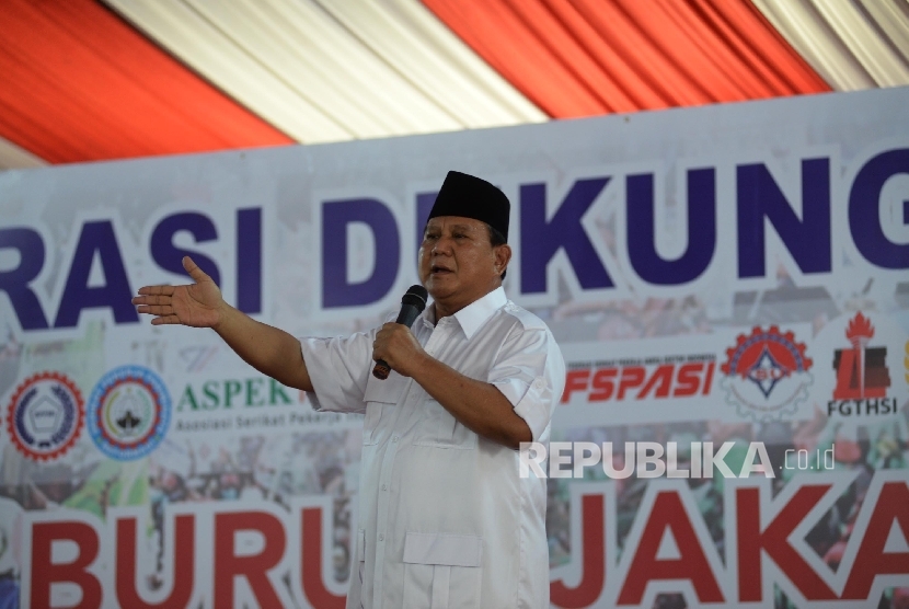 Ketua Umum Parta Gerindra Prabowo Subianto 