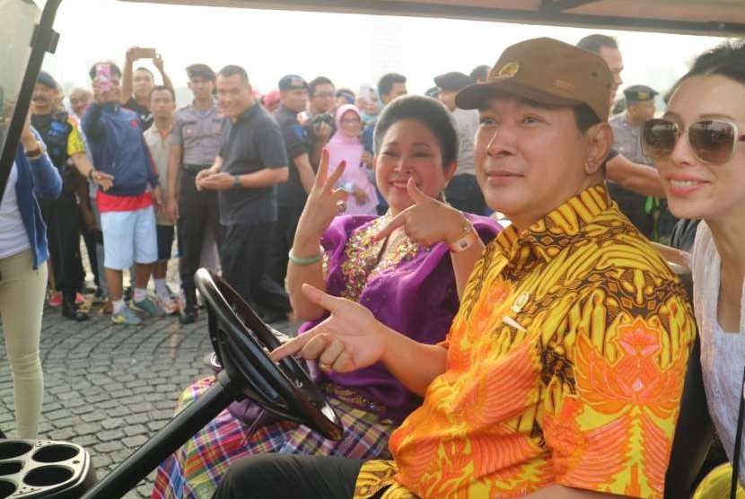 Ketua Umum Partai Berkarya Hutomo Mandala Putra (Tommy Soeharto) dan Siti Hediati Hariyadi (Titiek Soeharto)).  (Ilustrasi)