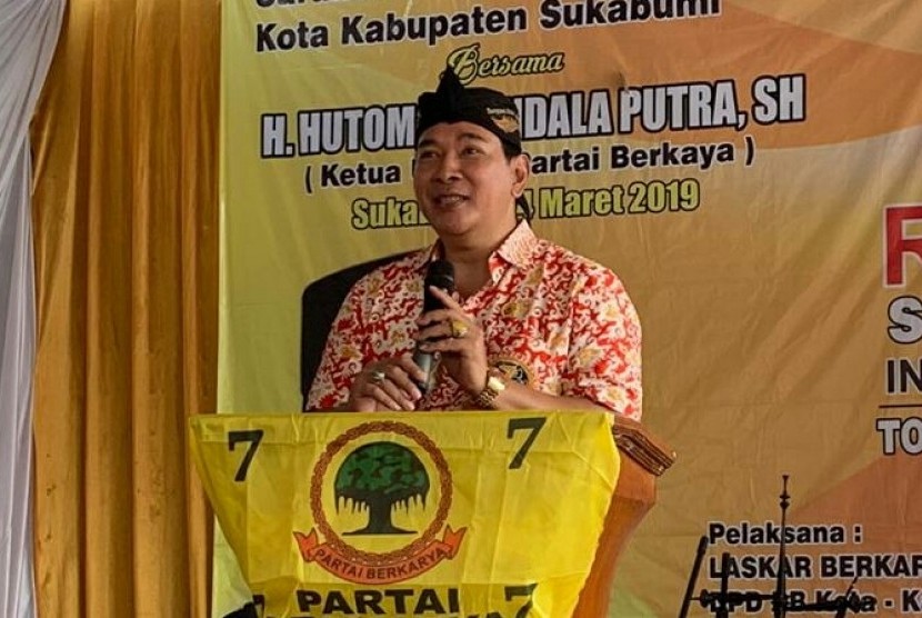 Ketua Umum Partai Berkarya Tommy Soeharto.