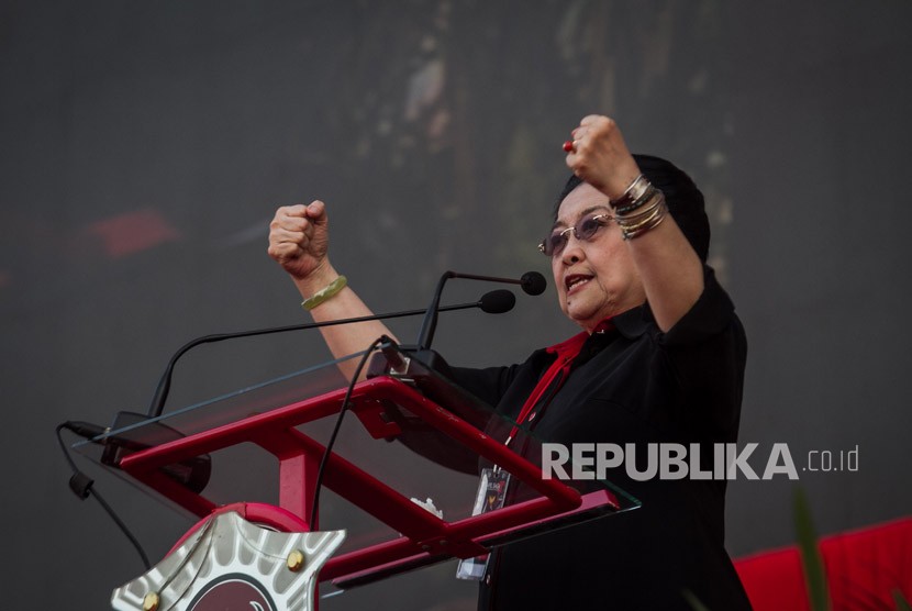 Ketua Umum Partai Demokrasi Indonesia (PDI) Perjuangan, Megawati Soekarno Putri.