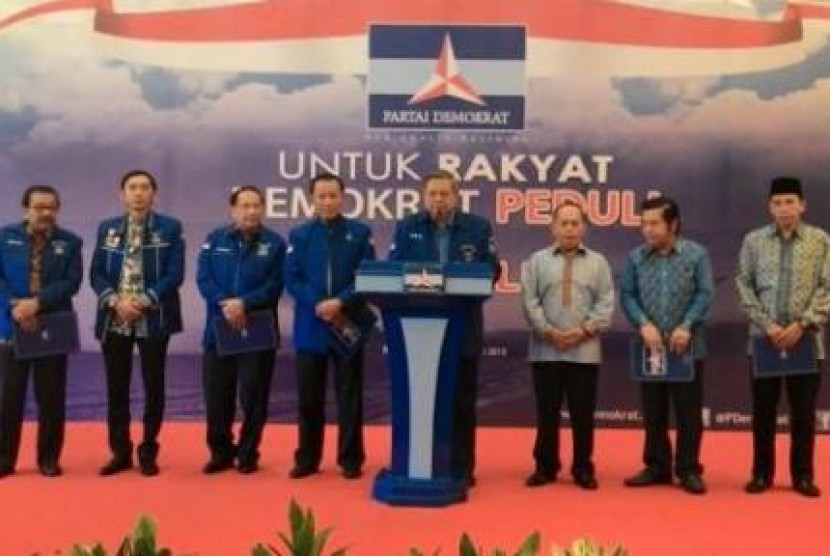 Ketua Umum Partai Demokrat SBY umumkan pengurus DPP periode 2015-2020.
