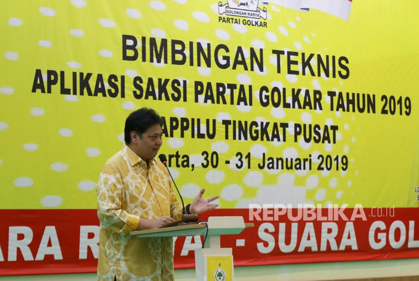 Ketua Umum Partai Golkar Airlangga Hartarto.