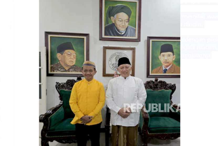 Ketua Umum Partai Golkar, Bahlil Lahadalia, berkunjung ke Pondok Pesantren Tebuireng, Jombang, Jawa Timur, pada Jumat (14/3/2025).