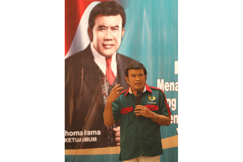 Ketua Umum Partai Idaman (Islam Damai Aman) Rhoma Irama 