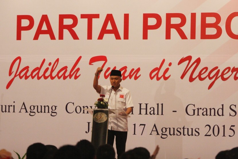 Deklarasi pendirian Partai Priboemi di Hotel Grand Sahid, Jakarta, Senin, 17 Agustus 2015 (ilustrasi).