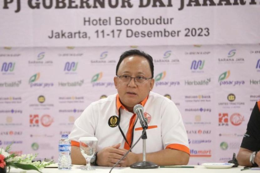   Ketua Umum Pengurus Provinsi (Pengprov) Persatuan Tenis Seluruh Indonesia (Pelti) DKI Jakarta Masa Bakti 2023-2027, Hari Nugroho, di Jakarta, Senin (11/12/2023).