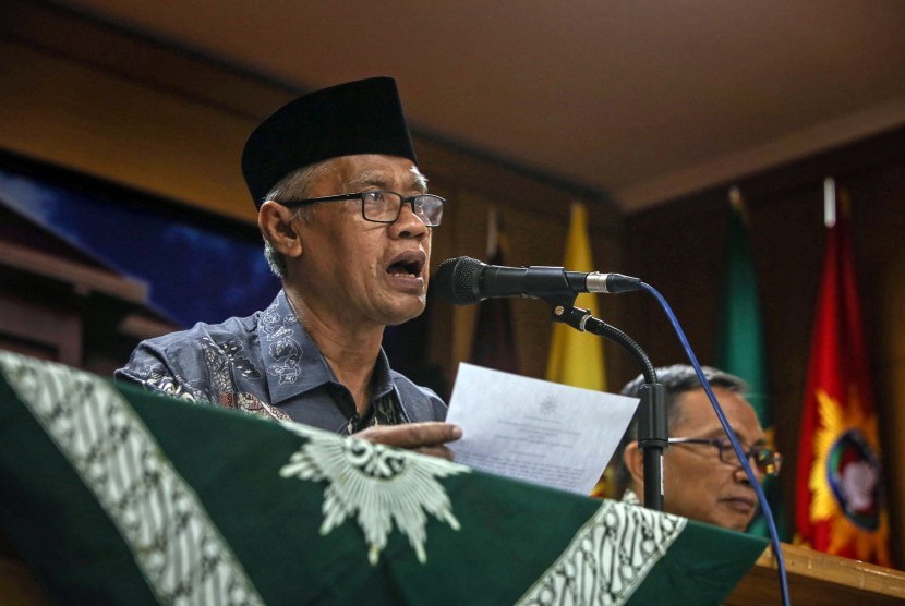 Ketua Umum Pimpinan Pusat (PP) Muhammadiyah Haedar Nashir. 
