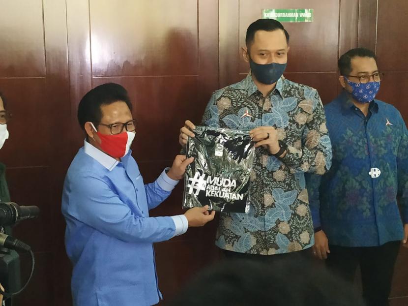 Ketua Umum PKB  Muhaimin Iskandar dan Ketua Umum Partai Demokrat Agus Harimurti Yudhoyono (AHY) 