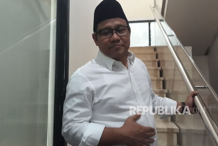 Ketua Umum PKB Muhaimin Iskandar memberikan keterangan pers terkait Pilgub Jabar dan Jateng di kantor DPP, Rabu (20/12).