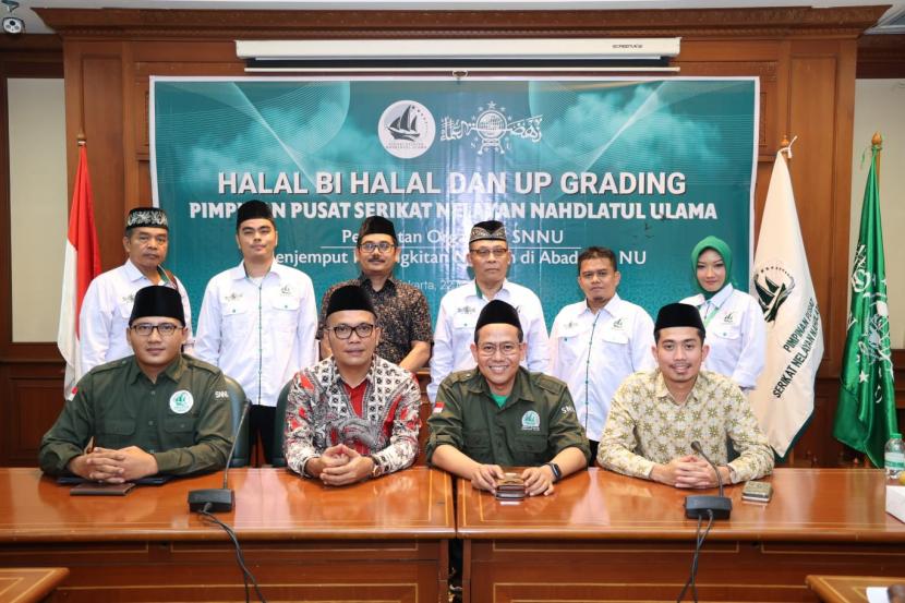 Ketua Umum PP Serikat Nelayan Nahdlatul Ulama (SNNU) Witjaksono bersama jajaran pengurus menggelar halal bihalal dan upgrading untuk konsolidasi.