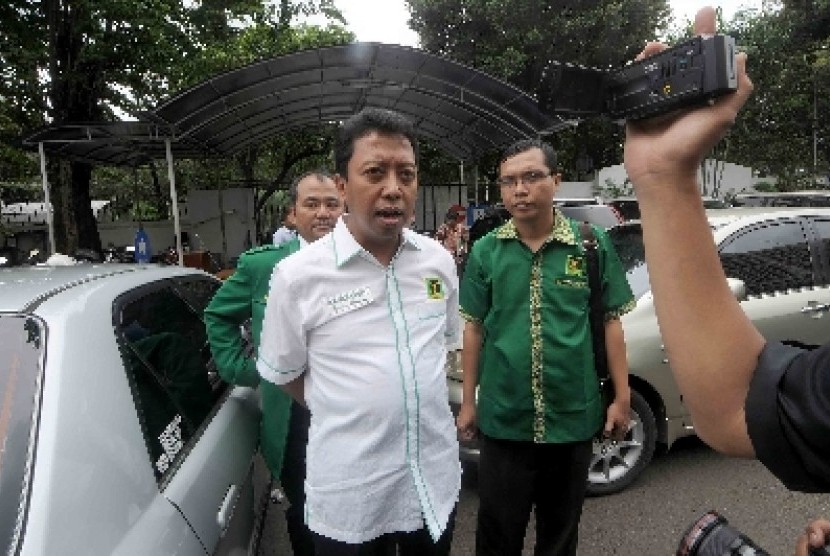 Ketua Umum PPP versi muktamar PPP Surabaya, Jawa Timur, Romahurmuziy.