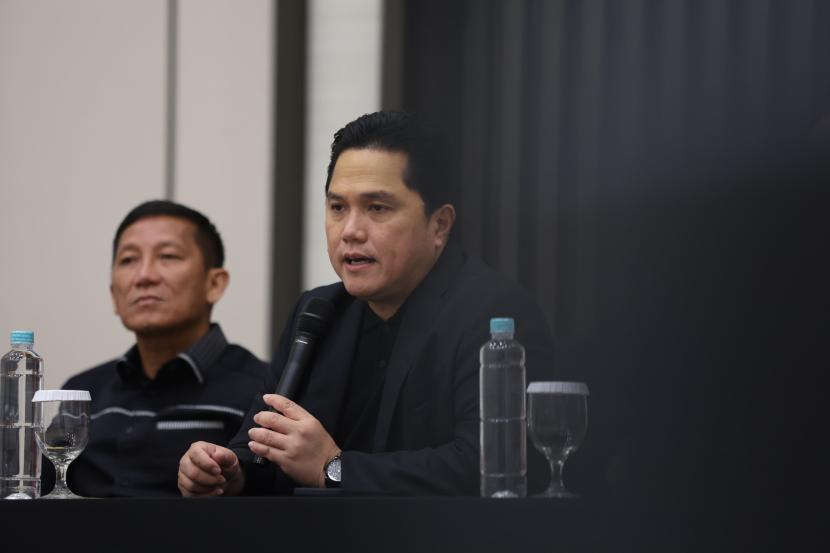 PSSI Chairman Erick Thohir provides media exposure on league schedules, club licensing standards, and efforts to eradicate match fixing in Indonesian football.