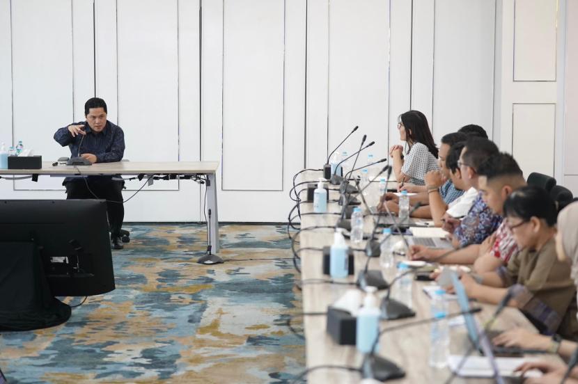 Ketua Umum PSSI, Erick Thohir menggelar rapat bersama pengurus membahas persiapan Piala Dunia U-17.