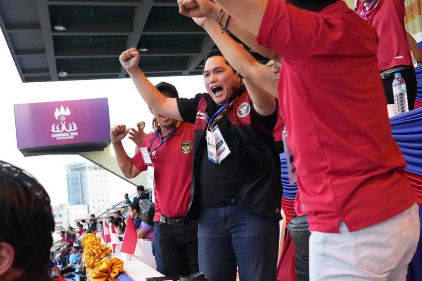 Ketua Umum PSSI Erick Thohir dinilai berperan dalam menularkan mental pemenang kepada Timnas Indonesia U-22 hingga memenangkan medali emas SEA Games 2023.