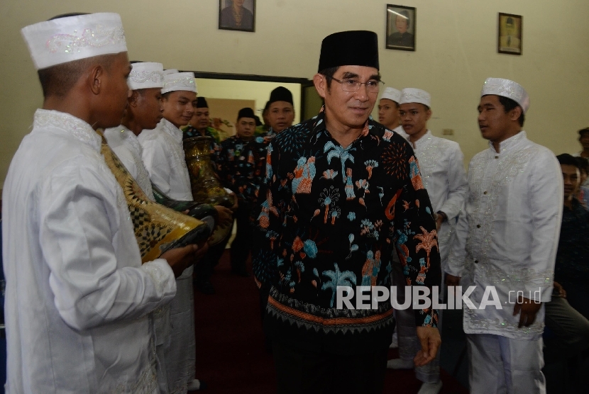 Ketua Umum Syarikat Islam (SI) Hamdan Zoelva hadir dalam pelantikan pengurus DPW Syarikat Islam DKI Jakarta, Jumat (12/5).