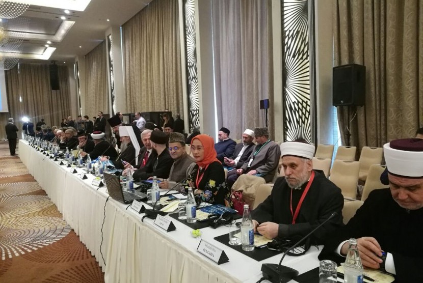 Ketum Fatayat NU Anggia Ermarini di Konferensi Solidaritas Muslim yang digelar Pemerintah Azarbaijan.