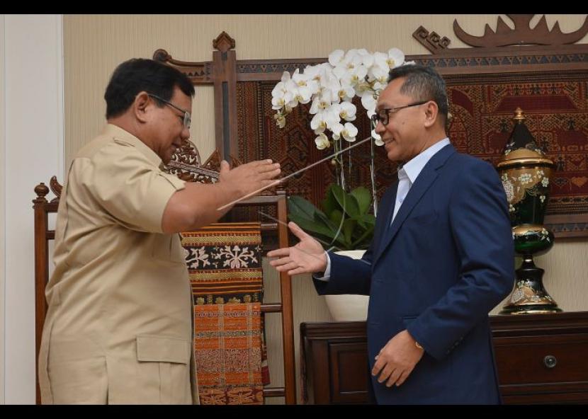 Ketum Gerindra Prabowo Subianto dan Ketum PAN Zulkifli Hasan dijadwalkan bertemu Sabtu (8/4/2023) sore.
