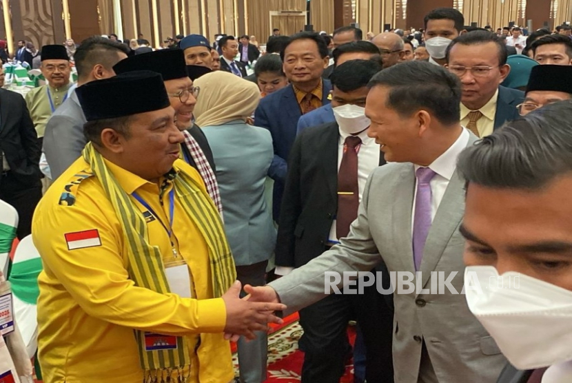 Ketum Pimpinan Pusat Angkatan Muda Partai Golkar (PP AMPG), Said Aldi Al Idrus, bertemu dengan Perdana Menteri Kamboja, Hun Manet. 