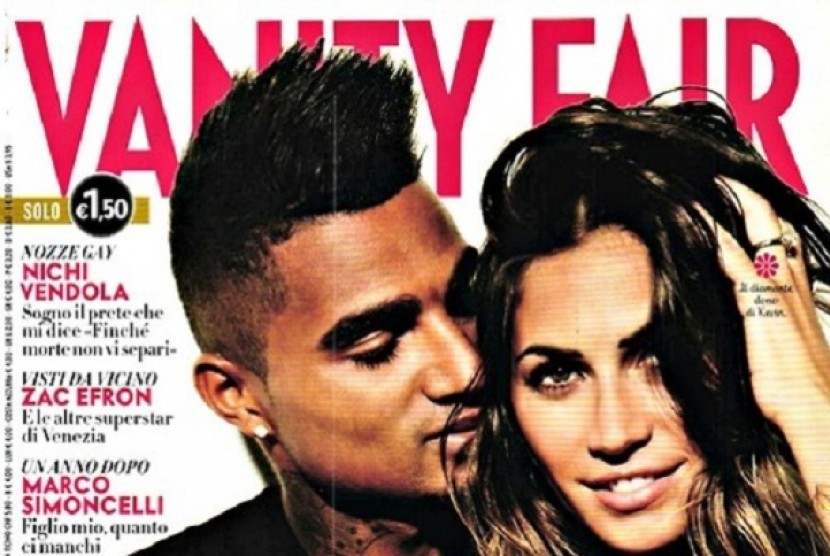 Kevin Prince-Boateng meminang model cantik, Melissa Satta.